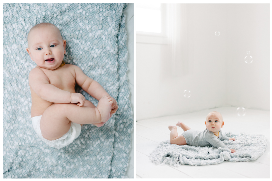 seattle studio baby portraits 6 months