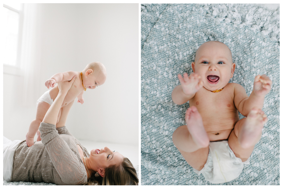 seattle studio baby portraits 6 months