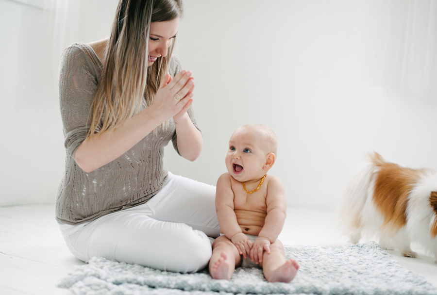 seattle studio baby portraits 6 months