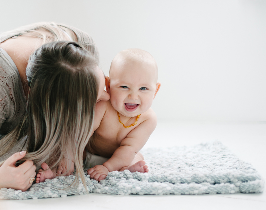 seattle studio baby portraits 6 months