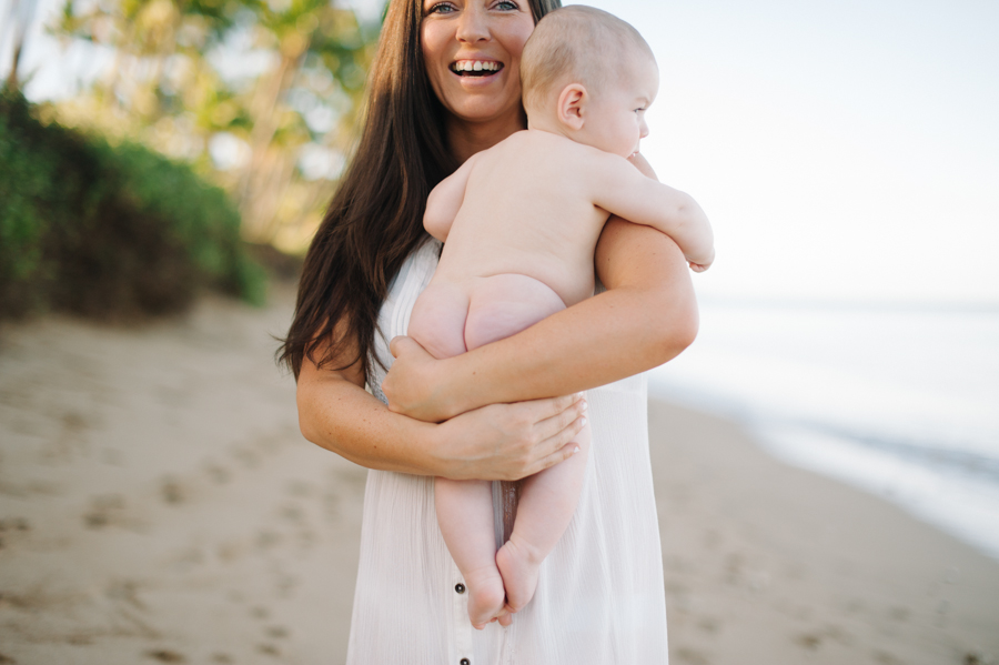 maui family photography 6 months beach baby