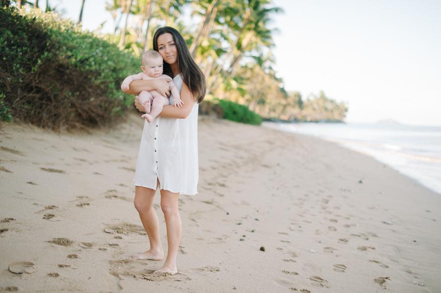 maui family photography 6 months beach baby