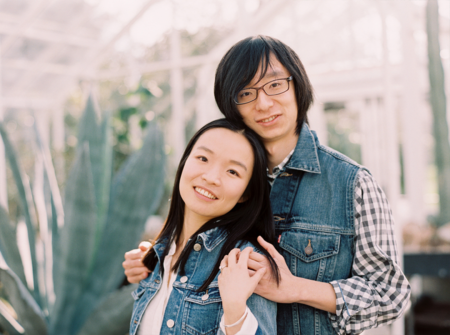 seattle fine art film engagement volunteer park conservatory fuji 400h