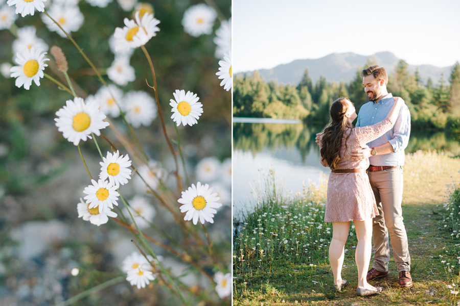 pacific northwest mountain engagement photos