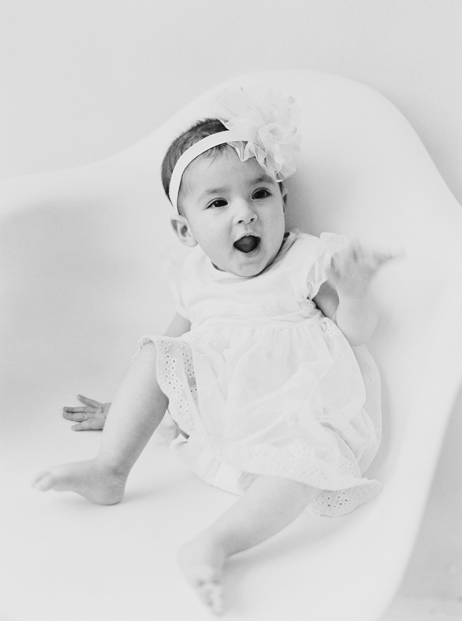 Seattle Baby Photography on film in a natural light studio