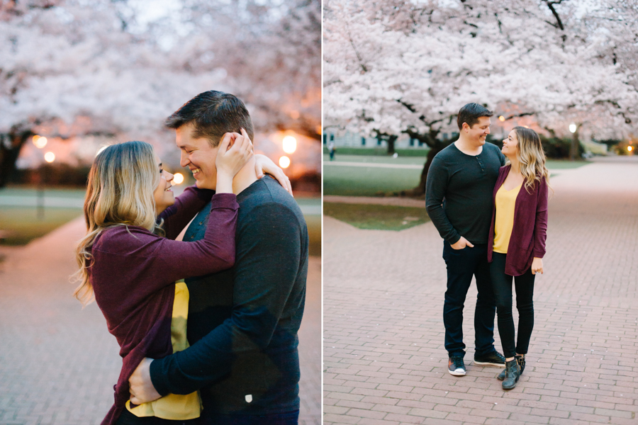 spring engagement photo film