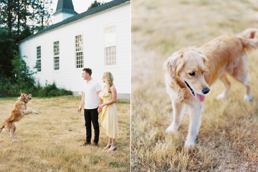 discovery park engagement photos on film