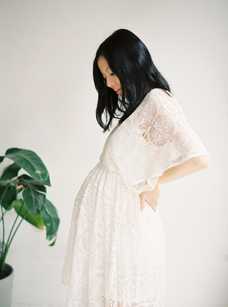 Seattle Film Maternity Photos Indoors