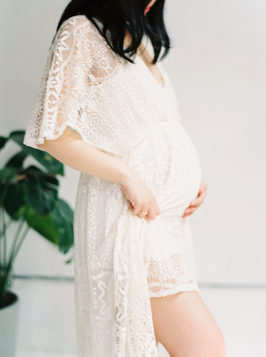 Seattle Film Maternity Photos Indoors