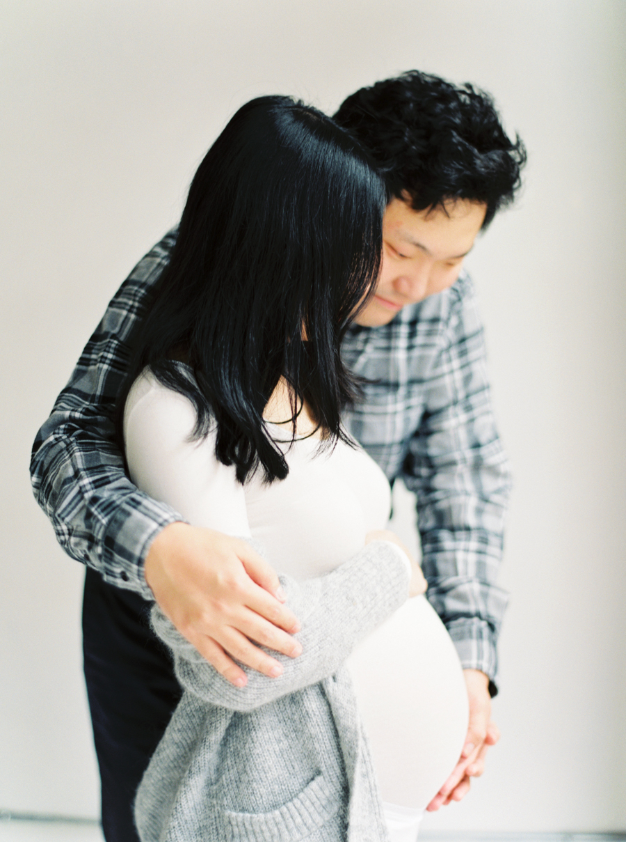 Seattle Film Maternity Photos Indoors