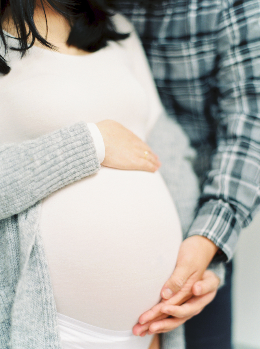 Seattle Film Maternity Photos Indoors