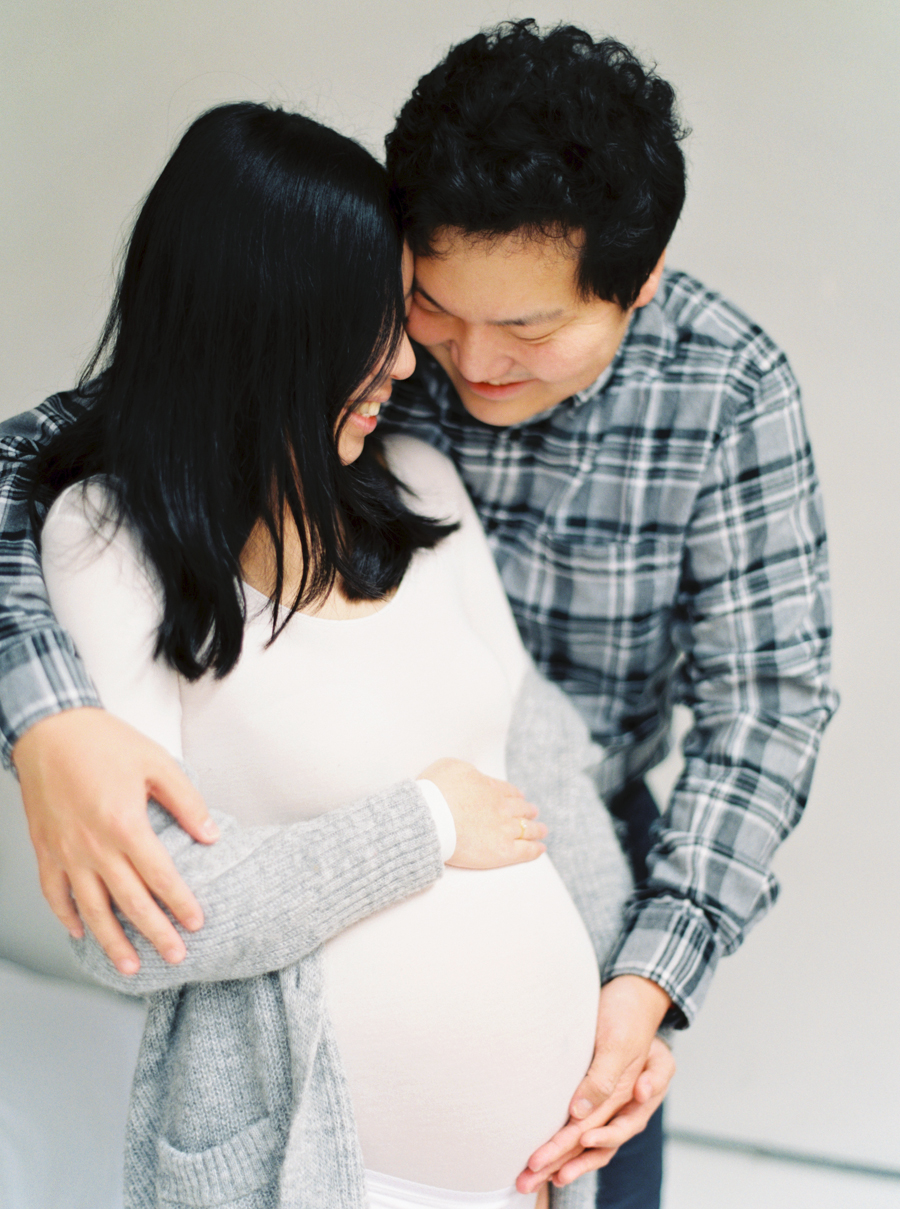 Seattle Film Maternity Photos Indoors