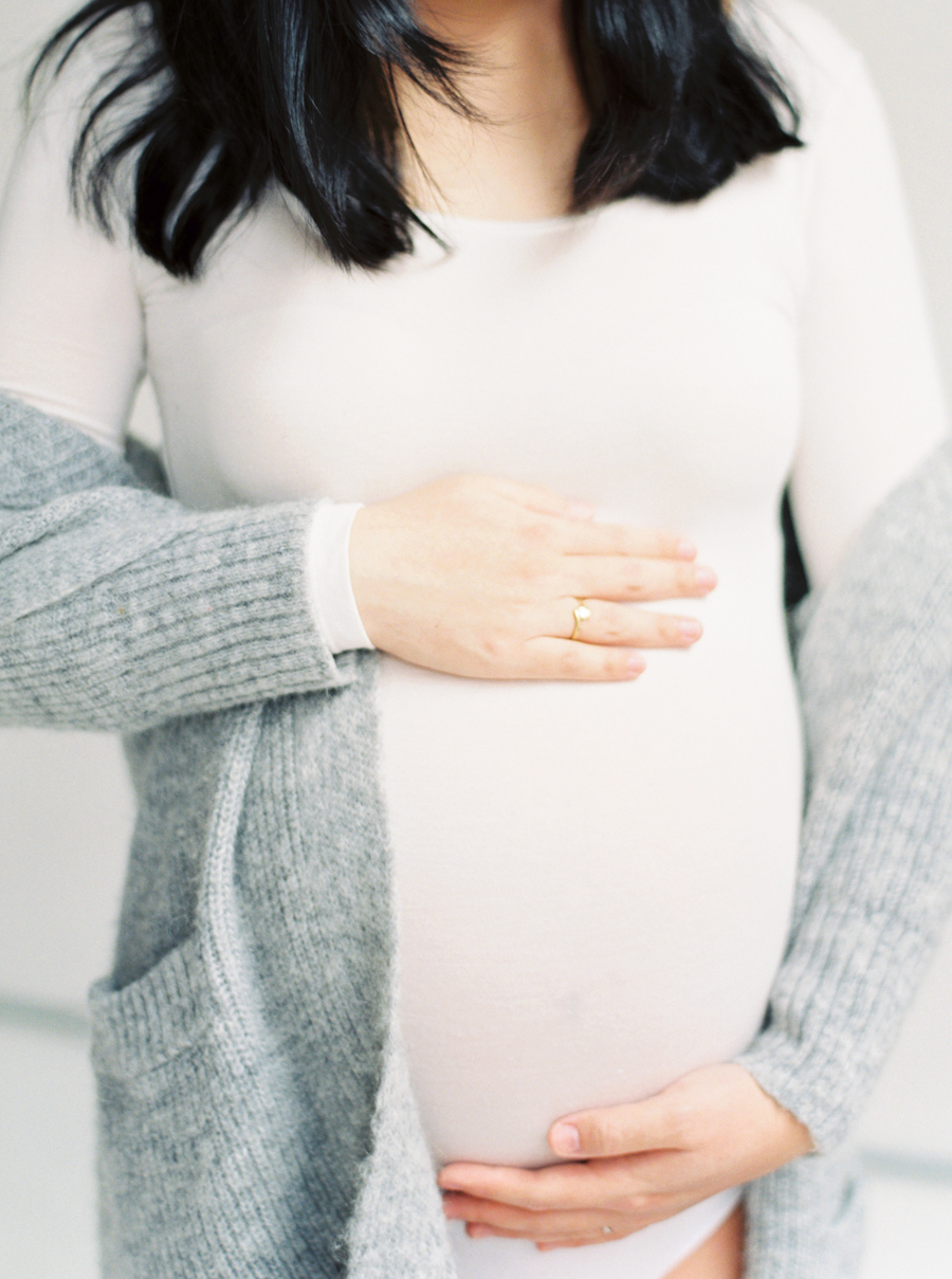 Seattle Film Maternity Photos Indoors