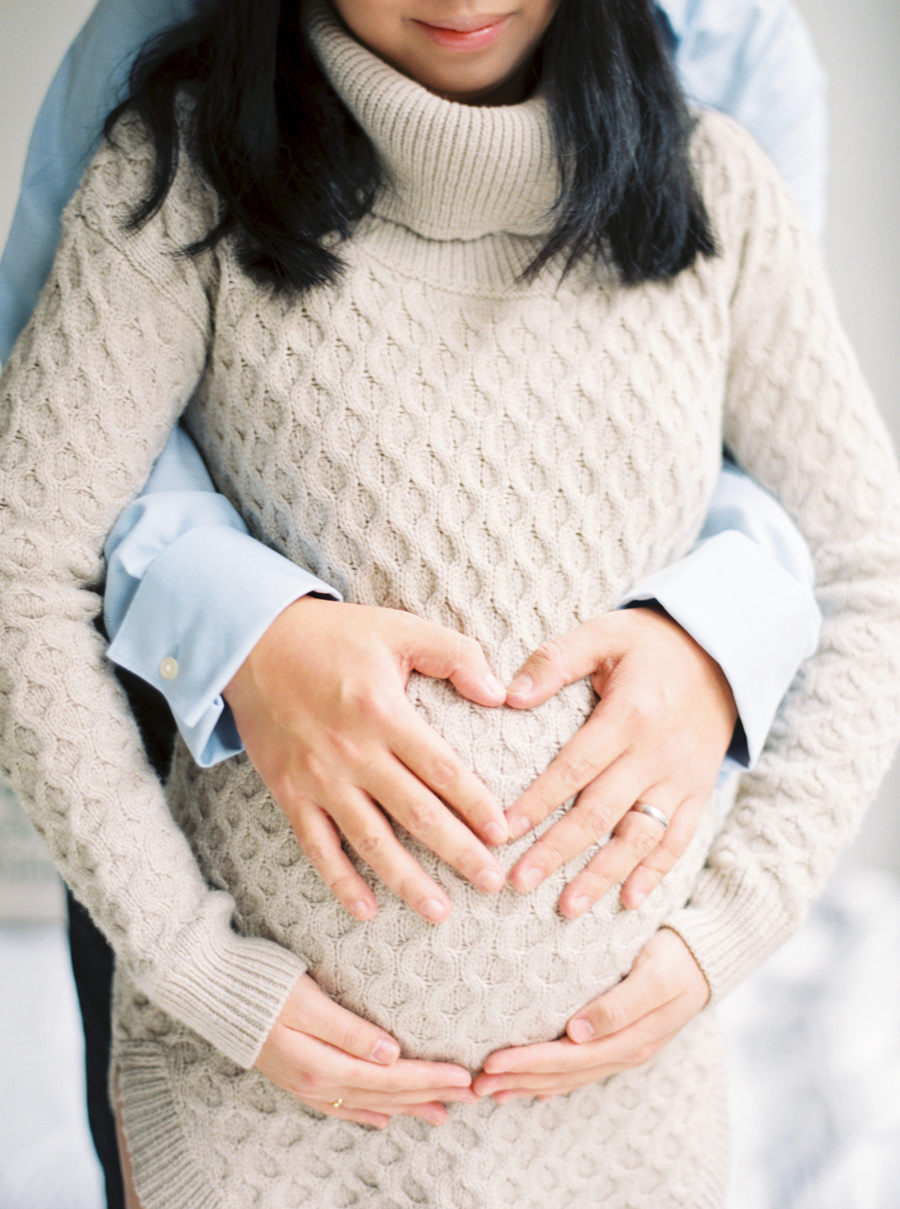 Seattle Film Maternity Photos Indoors