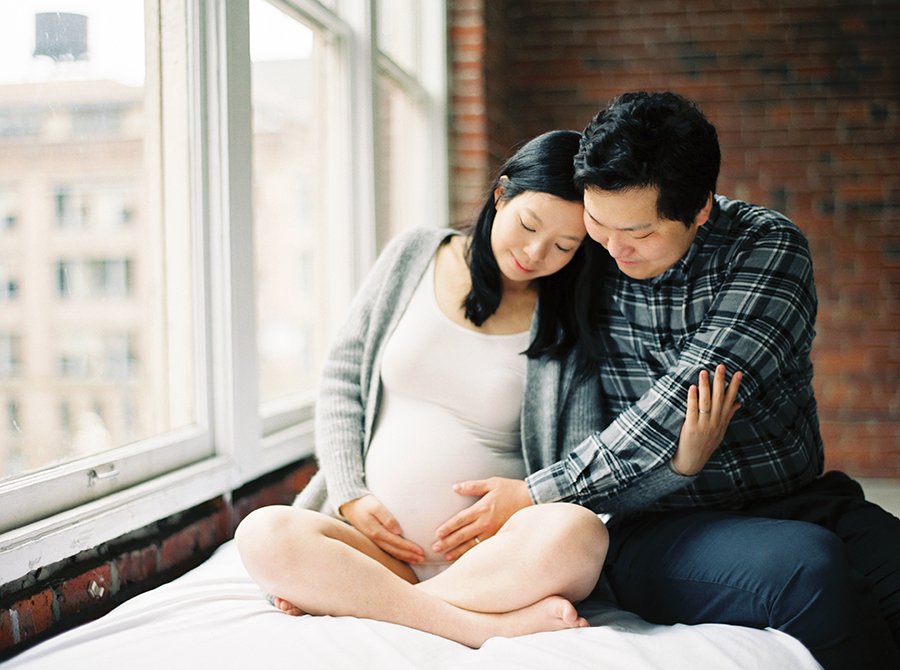 Seattle Film Maternity Photos Indoors