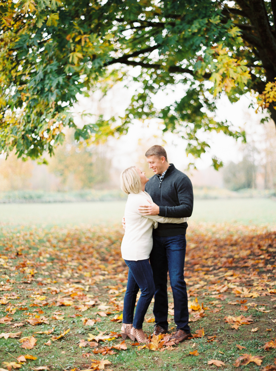 Fall Foliage Engagement Photos on Film