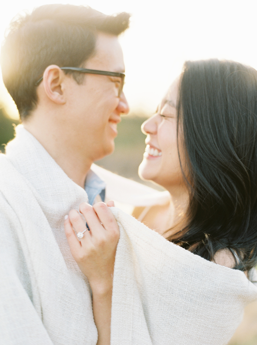 Seattle Engagement Photos on Film Discovery Park