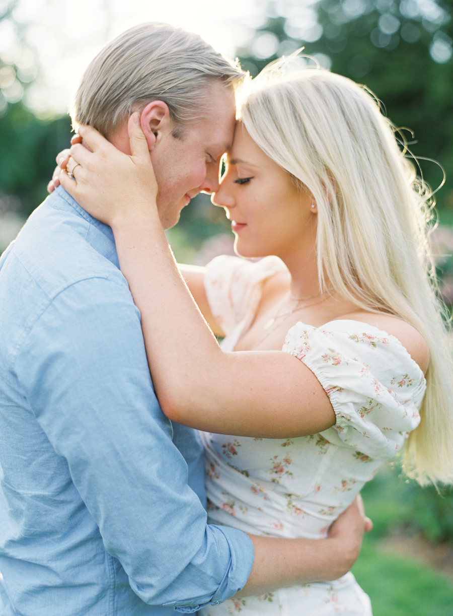 Seattle Film Engagement Photos Rose Garden