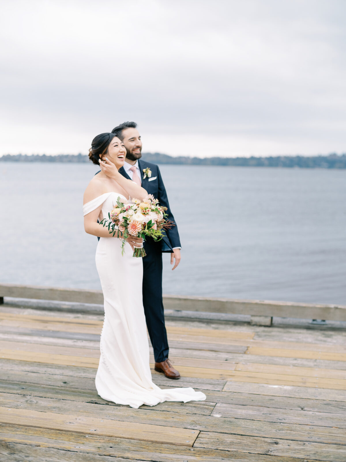 woodmark hotel kirkland wedding first look