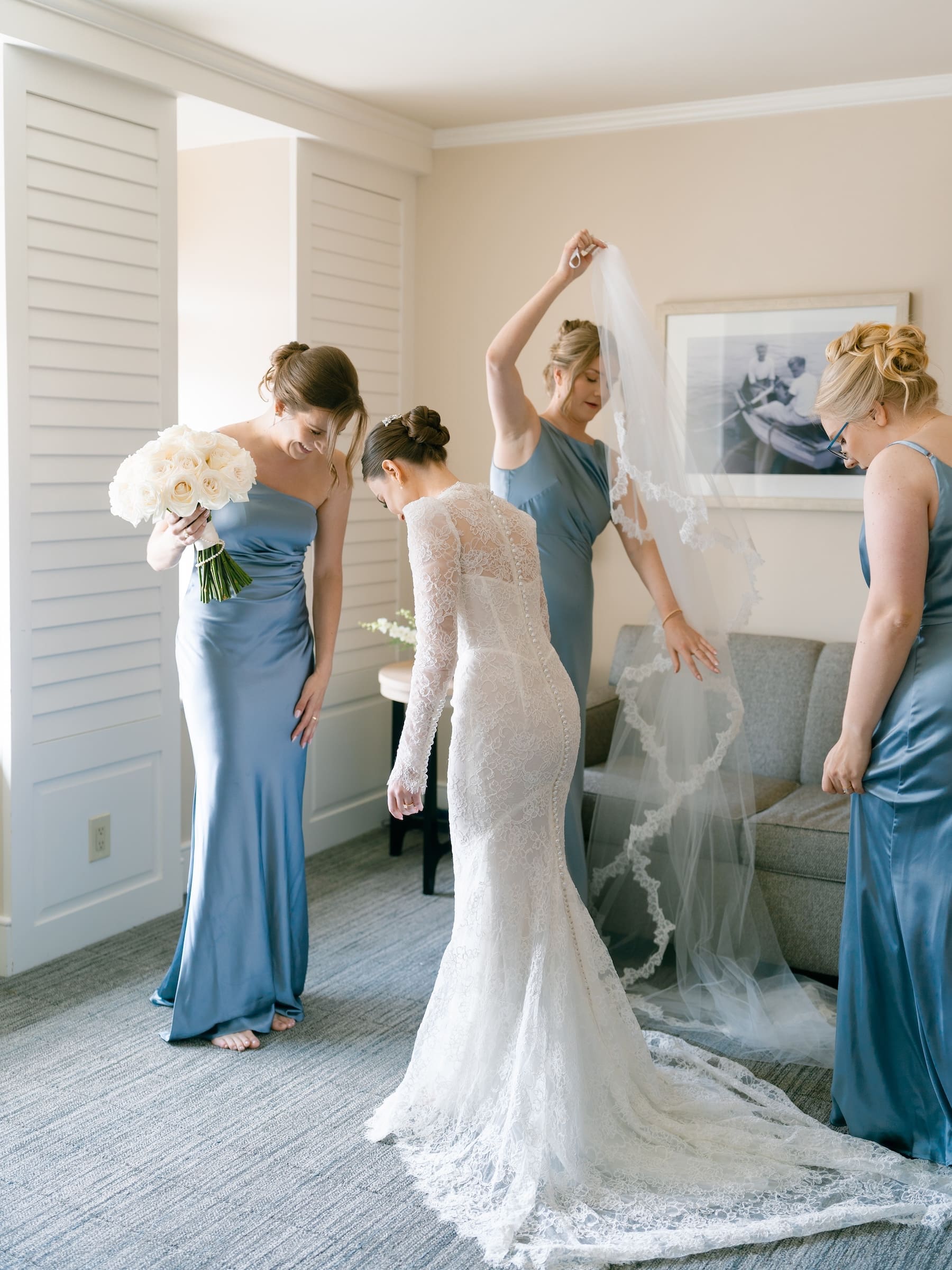 Bridal Prep at Woodmark Hotel Wedding Photography Session