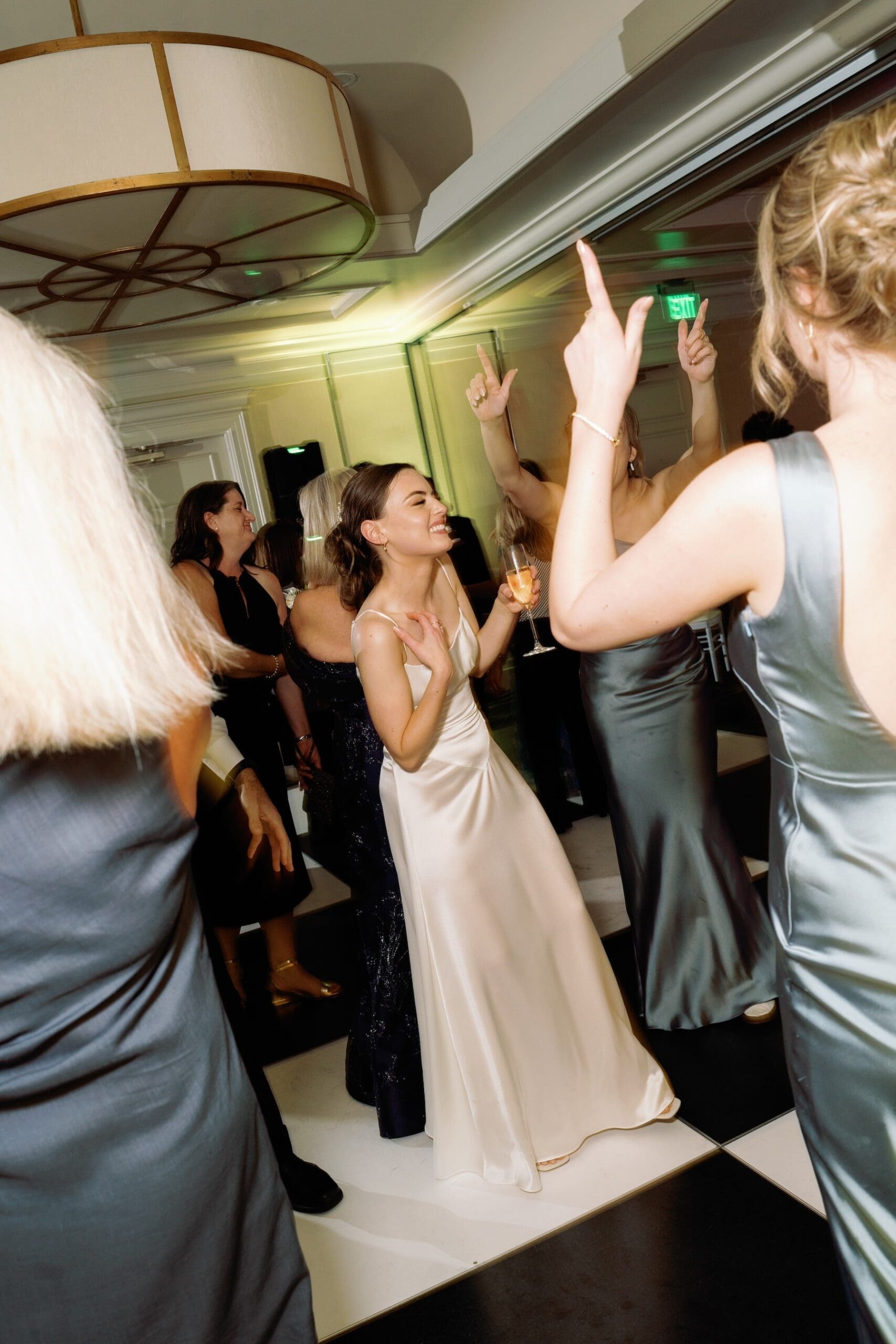 Elegant Woodmark Hotel wedding photography dance floor moments