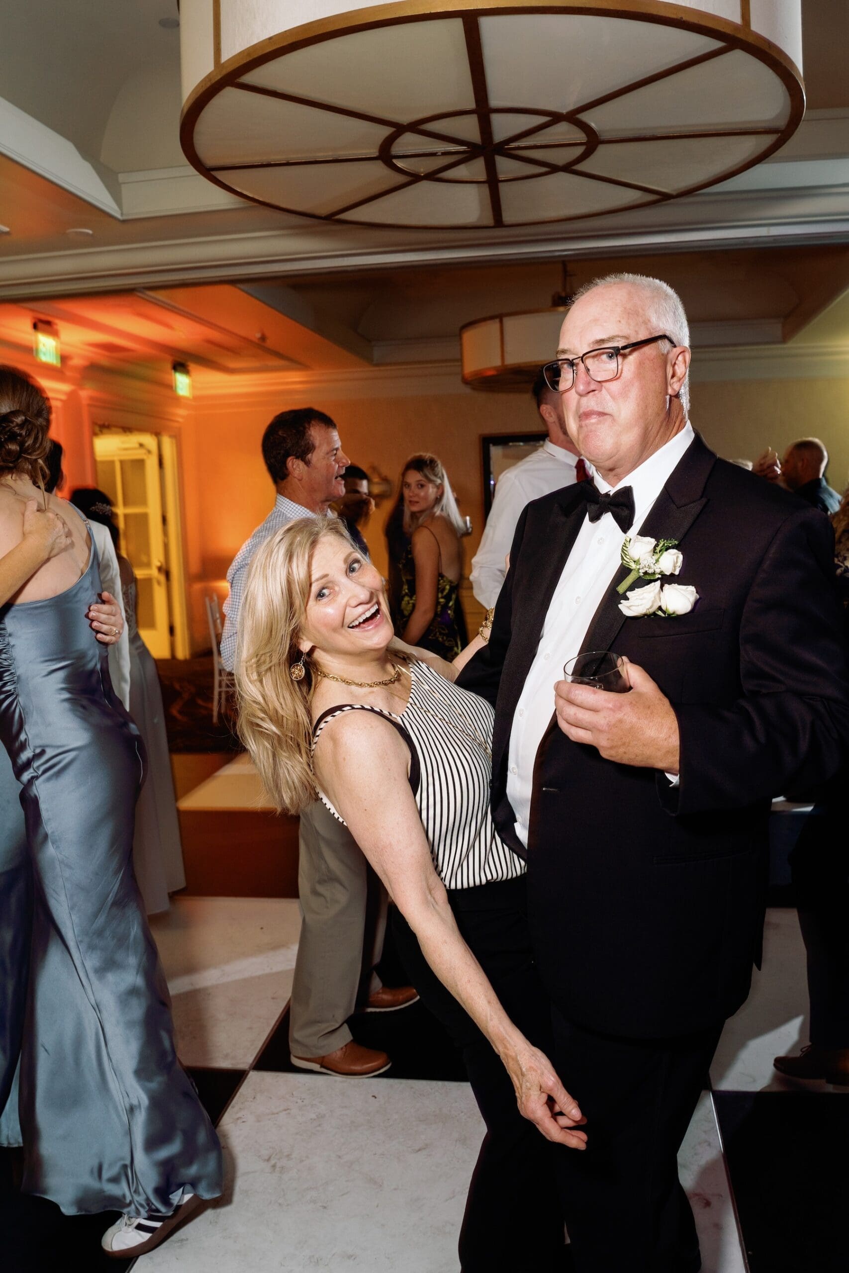 indoor dancing at woodmark hotel wedding 